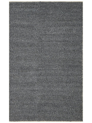 Woolstar %100 Naturel Kazak Desenli Salon Oturma Odası Koridor Antre El Dokuma Örgü Halı ANTRASIT - Carpetdocia