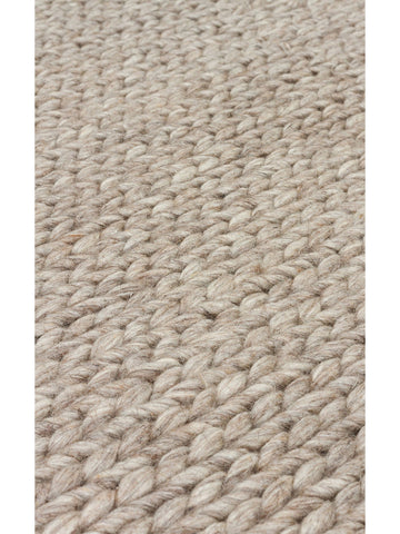 Woolstar %100 Naturel Kazak Desenli Salon Oturma Odası Koridor Antre El Dokuma Örgü Halı BROWN - Carpetdocia
