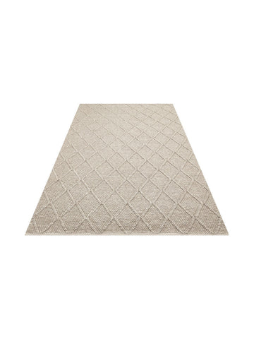 Woolstar %100 Naturel Kazak Desenli Salon Oturma Odası Koridor Antre El Dokuma Örgü Halı DIAMONDBRWN - Carpetdocia