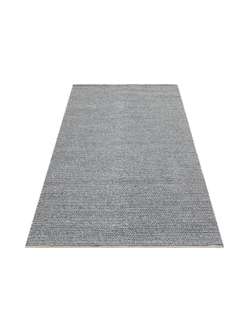 Woolstar %100 Naturel Kazak Desenli Salon Oturma Odası Koridor Antre El Dokuma Örgü Halı GREY - Carpetdocia