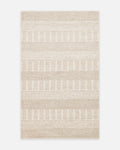 Woolstar %100 Naturel Kazak Desenli Salon Oturma Odası Koridor Antre El Dokuma Örgü Halı J352 BEIGE